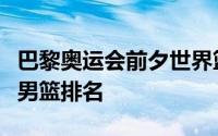 巴黎奥运会前夕世界篮联发布了一份新的奥运男篮排名