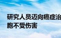 研究人员迈向癌症治疗的关键一步 使健康细胞不受伤害