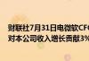 财联社7月31日电微软CFO表示被收购的游戏公司动视暴雪对本公司收入增长贡献3% 到底什么情况嘞