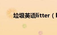 垃圾英语litter（litter垃圾可数吗）