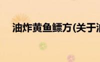 油炸黄鱼鳔方(关于油炸黄鱼鳔方的简介)