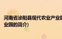 河南省泌阳县现代农业产业园(关于河南省泌阳县现代农业产业园的简介)