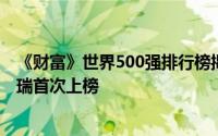 《财富》世界500强排行榜揭晓：10家中国汽车企业入围奇瑞首次上榜