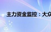 主力资金监控：大众交通净买入超3亿元