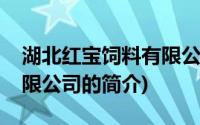 湖北红宝饲料有限公司(关于湖北红宝饲料有限公司的简介)