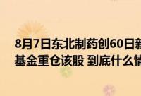 8月7日东北制药创60日新高西部利得中证1000指数增强A基金重仓该股 到底什么情况嘞