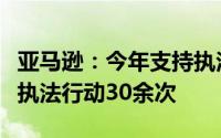 亚马逊：今年支持执法机关对制假售假者采取执法行动30余次