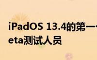 iPadOS 13.4的第一个公开Beta发行给公开Beta测试人员