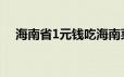 海南省1元钱吃海南菜活动什么时候开始