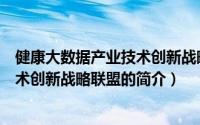 健康大数据产业技术创新战略联盟（关于健康大数据产业技术创新战略联盟的简介）