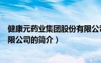 健康元药业集团股份有限公司（关于健康元药业集团股份有限公司的简介）