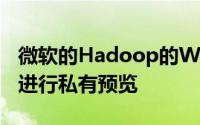 微软的Hadoop的Windows服务器实现正在进行私有预览