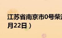 江苏省南京市0号柴油价格查询（2024年08月22日）