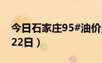 今日石家庄95#油价最新消息（2024年08月22日）