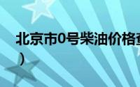 北京市0号柴油价格查询（2024年08月22日）