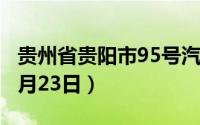 贵州省贵阳市95号汽油价格查询（2024年08月23日）