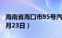 海南省海口市95号汽油价格查询（2024年08月23日）