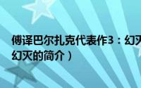 傅译巴尔扎克代表作3：幻灭（关于傅译巴尔扎克代表作3：幻灭的简介）