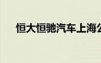 恒大恒驰汽车上海公司被申请破产审查