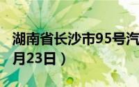 湖南省长沙市95号汽油价格查询（2024年08月23日）