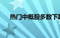 热门中概股多数下跌 小鹏汽车跌超3%