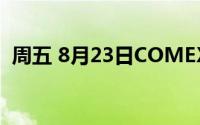 周五 8月23日COMEX黄金最新库存量数据