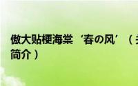 傲大贴梗海棠‘春の风’（关于傲大贴梗海棠‘春の风’的简介）