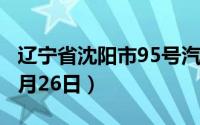 辽宁省沈阳市95号汽油价格查询（2024年08月26日）