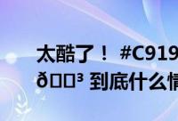 太酷了！ #C919披上了五星红旗# 