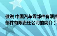 傲锐 中国汽车零部件有限责任公司（关于傲锐 中国汽车零部件有限责任公司的简介）