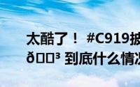 太酷了！ #C919披上了五星红旗# 