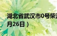 湖北省武汉市0号柴油价格查询（2024年08月26日）