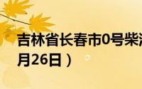 吉林省长春市0号柴油价格查询（2024年08月26日）