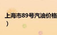 上海市89号汽油价格查询（2024年08月26日）