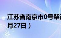 江苏省南京市0号柴油价格查询（2024年08月27日）