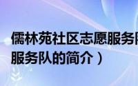 儒林苑社区志愿服务队（关于儒林苑社区志愿服务队的简介）