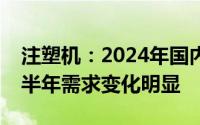 注塑机：2024年国内销售火爆价格战严重下半年需求变化明显