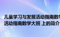 儿童学习与发展活动指南数学大班 上（关于儿童学习与发展活动指南数学大班 上的简介）