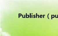 Publisher（publisher怎么用）