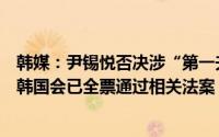 韩媒：尹锡悦否决涉“第一夫人”金建希独检法等法案此前韩国会已全票通过相关法案