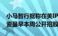 小马智行据称在美IPO中寻求不超3亿美元投资最早本周公开招股