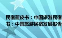 民宿蓝皮书：中国旅游民宿发展报告(2019)(关于民宿蓝皮书：中国旅游民宿发展报告(2019)的简介)