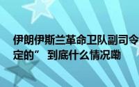 伊朗伊斯兰革命卫队副司令: 再次对以开展军事行动是“确定的” 到底什么情况嘞