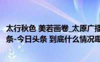 太行秋色 美若画卷_太原广播电视台_2024年11月03日_微头条-今日头条 到底什么情况嘞