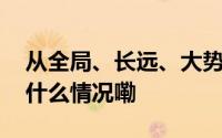 从全局、长远、大势上作出判断和决策 到底什么情况嘞