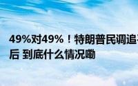 49%对49%！特朗普民调追平哈里斯但在关键“摇摆州”落后 到底什么情况嘞