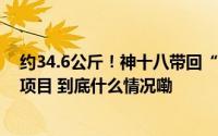 约34.6公斤！神十八带回“太空特产” 涉及28项科学实验项目 到底什么情况嘞