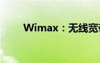 Wimax：无线宽带技术的崭新篇章