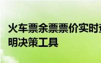 火车票余票票价实时查询：为您的旅程提供透明决策工具