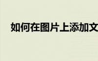 如何在图片上添加文字？一步步教你操作